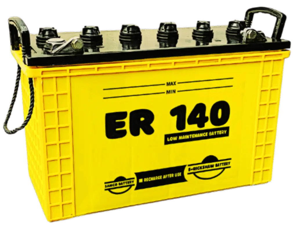 ER-140 12V 9-plate tubular e-rickshaw battery by SAMCO