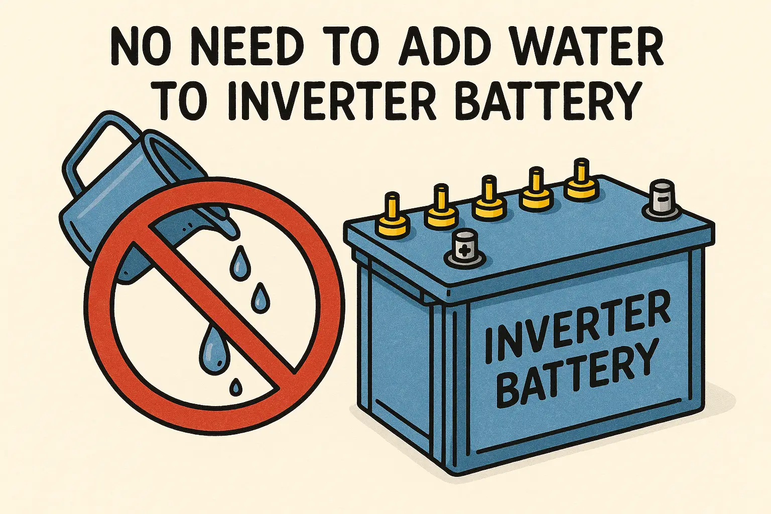 Maintenance-free COSLIGHT VRLA battery illustration