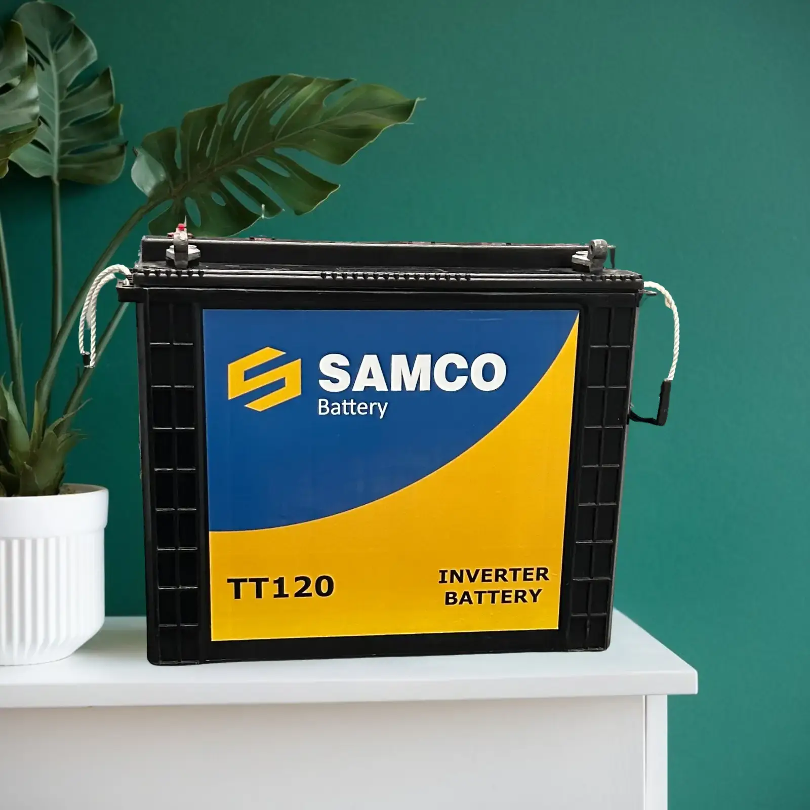 TT120 Samco Tall Tubular Inverter Battery – reliable power backup for low-usage regions in India.