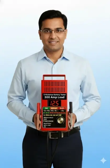 E-Rickshaw Battery Load Tester