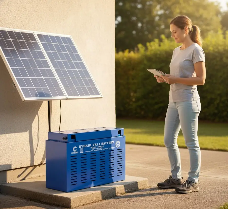 COSLIGHT 12V Hybrid VRLA Solar Battery